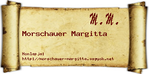 Morschauer Margitta névjegykártya